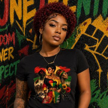 Juneteenth Black Woman Afro PNG Digital Download