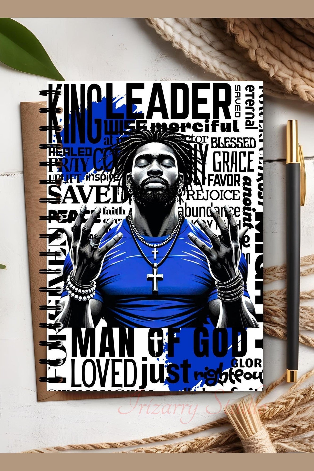 Praying Man Digital Art: Christian Home Decor PNG Downloadable File