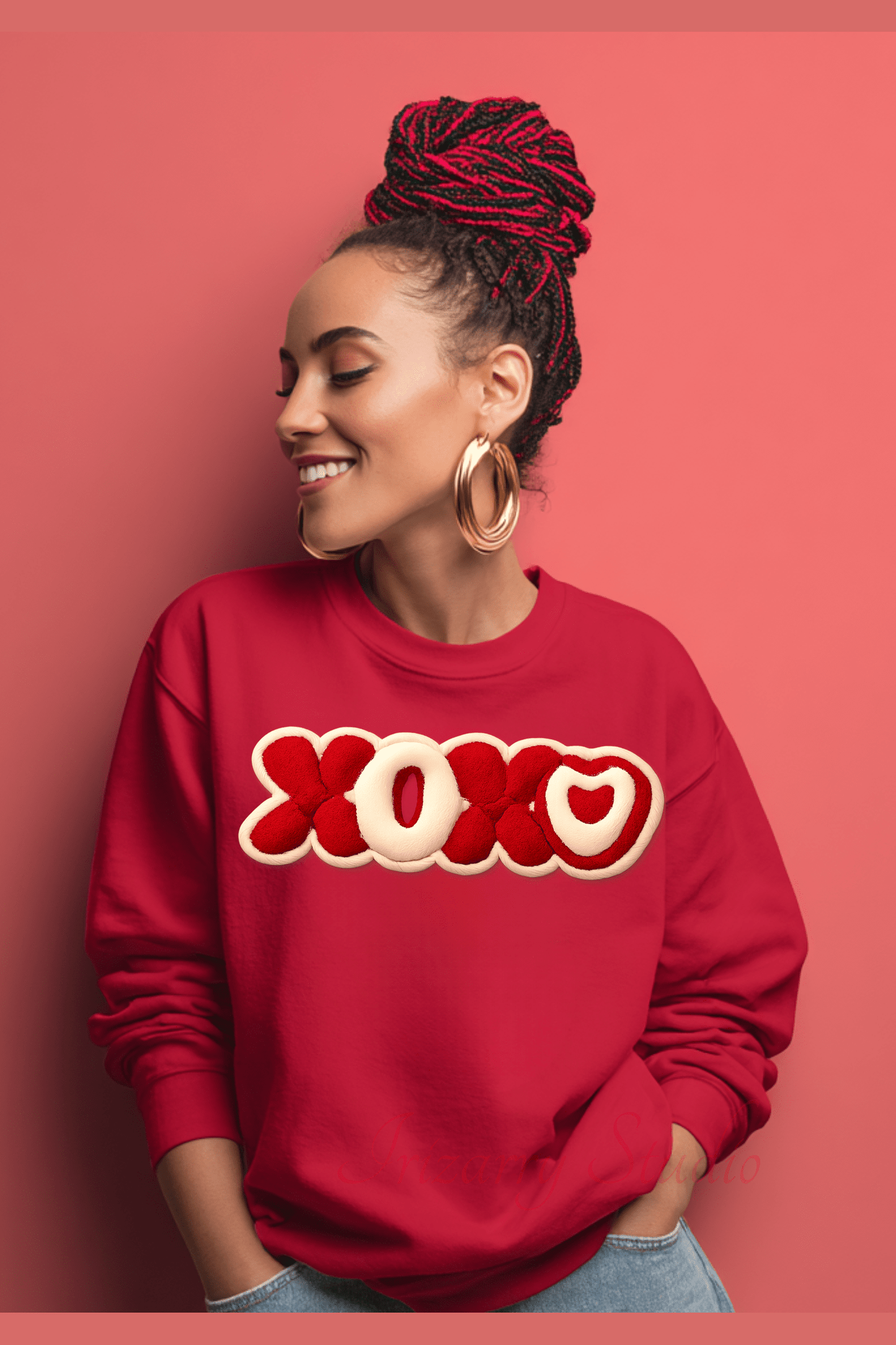 Self Love Club XOXO PNG | Valentine's Day Digital Art | Cute Bow Cookie Clipart | Instant Digital Download for Sublimation & DTF